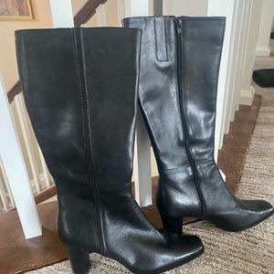 A.n.a tall black leather boots